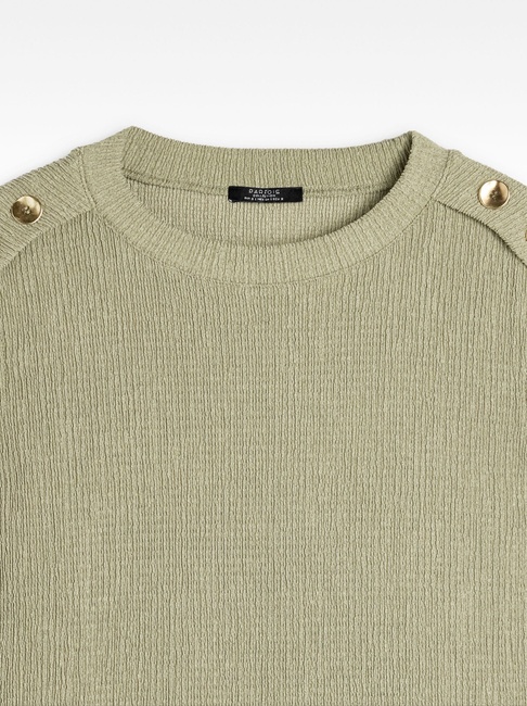 Жіноча зелена блузка Parfois артикул 236683 _GN FW2025 Фото ракурс 5 - Жіноча зелена блузка Parfois артикул 236683 _GN FW2025