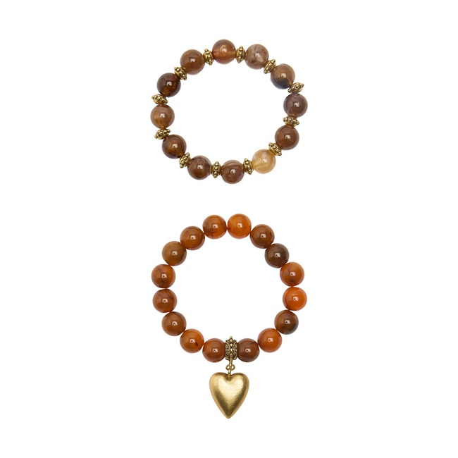 Фото ракурс 3 - Женский золотой браслет Parfois артикул 238656 _HM FW2025