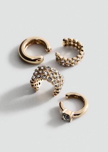 Фото ракурс 1 - Жіночі золоті сережки Mango артикул 27031224 OR 2 season