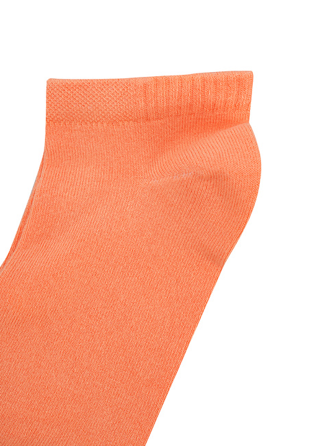Женские коралловые носки EQUILIBRI артикул W711 001 000 PEACH No season Фото ракурс 2 - Женские коралловые носки EQUILIBRI артикул W711 001 000 PEACH No season