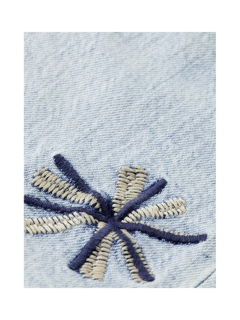 Фото ракурс 7 - Женские синие шорты SCOTCH & SODA артикул UFJ00575N V434 SS2025