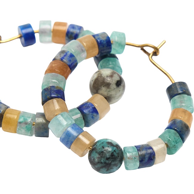 Женские разноцветные серьги Parfois артикул 237456 _HM FW2025 Фото ракурс 2 - Женские разноцветные серьги Parfois артикул 237456 _HM FW2025