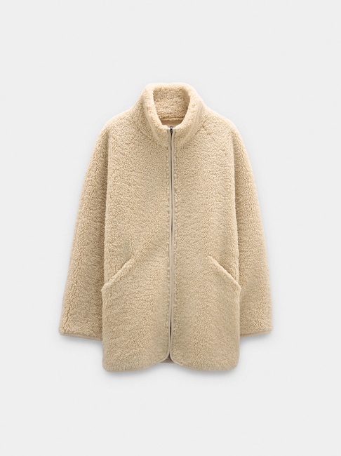 Фото ракурс 1 - Женская бежевая куртка Parfois артикул 239244 _BG FW2025