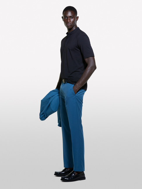 Чоловіча чорна футболка Benetton артикул 3ZDES103Z 100 24A Фото ракурс 6 - Чоловіча чорна футболка Benetton артикул 3ZDES103Z 100 24A