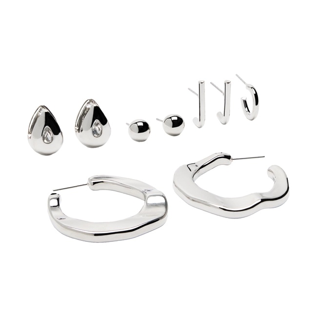 Фото ракурс 1 - Жіночий срібний набір Parfois артикул 239335 _SV FW2025