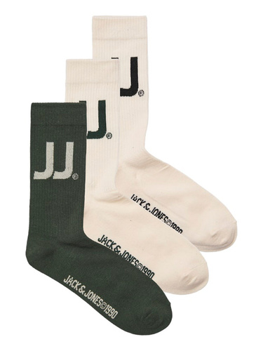 Фото ракурс 1 - Мужские разноцветные носки Jack & Jones артикул 12280291 BUTTERCREAM FW2025