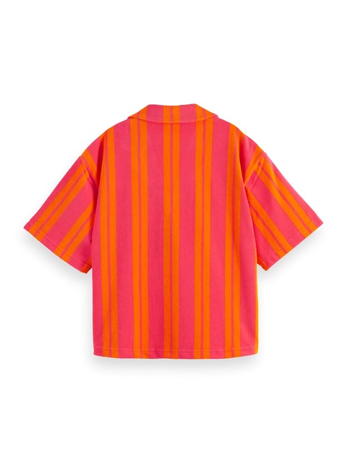 Фото ракурс 5 - Жіноча помаранчева сорочка SCOTCH & SODA артикул U9A00632T U639 SS2025