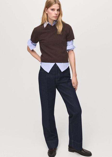 Фото ракурс 5 - Женские синие джинсы Mango артикул 27011244 TO 2 season