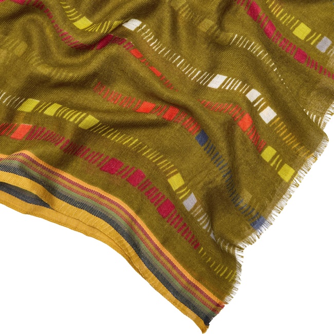 Фото ракурс 3 - Жіночий різнокольоровий шарф Parfois артикул 240473 _DM FW2025