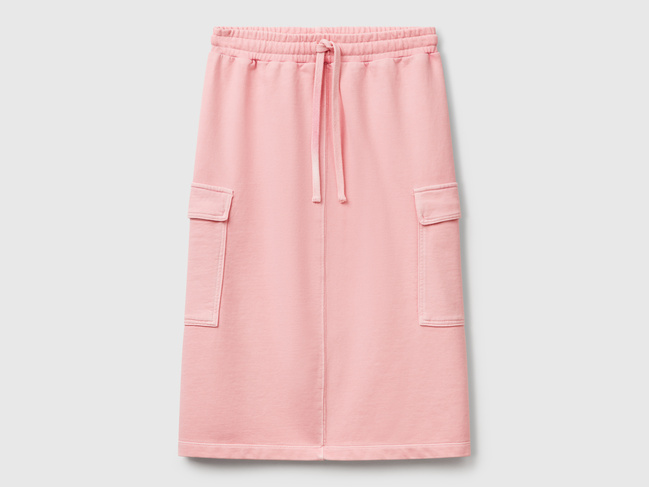 Жіноча рожева спiдниця Benetton артикул 39BLD000E 9E0 25P Фото ракурс 4 - Жіноча рожева спiдниця Benetton артикул 39BLD000E 9E0 25P