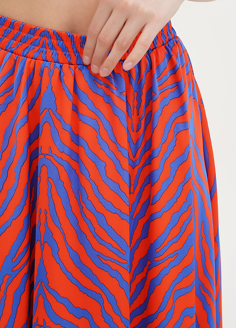 Фото ракурс 4 - Жіноча помаранчева спiдниця EQUILIBRI артикул W491 032 202 Orange SS2025