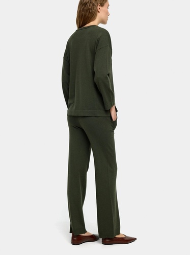 Фото ракурс 2 - Жіночі зелені штани Parfois артикул 238063 _KK FW2025