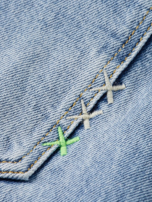 Чоловічі блакитні джинси SCOTCH & SODA артикул 180375 410 SS2025 Фото ракурс 6 - Чоловічі блакитні джинси SCOTCH & SODA артикул 180375 410 SS2025