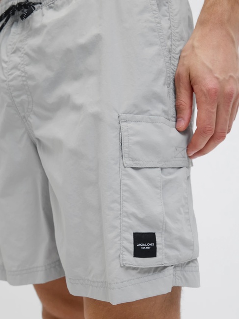 Мужские серые шорты Jack & Jones артикул 12272989 High-rise FW2025 Фото ракурс 6 - Мужские серые шорты Jack & Jones артикул 12272989 High-rise FW2025
