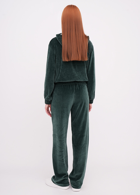 Жіночі зелені штани EQUILIBRI артикул W291 042 200 Green FW2025 Фото ракурс 2 - Жіночі зелені штани EQUILIBRI артикул W291 042 200 Green FW2025