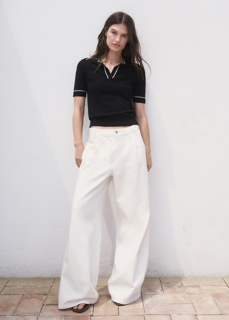 Женский черный джемпер Mango артикул 17062916 99 1 season Фото ракурс 3 - Женский черный джемпер Mango артикул 17062916 99 1 season