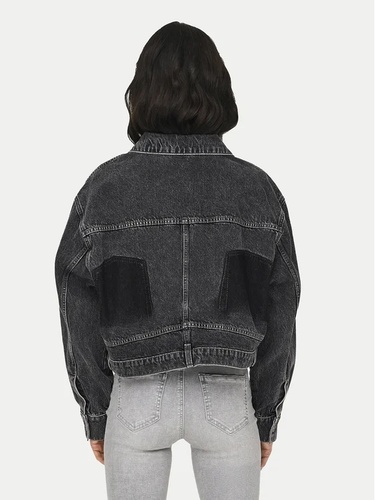 Фото ракурс 2 - Женская серая куртка Only артикул 15330000 Light Grey Denim FW2024