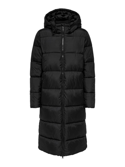 Фото ракурс 3 - Женское чёрное пальто Only  артикул 15226559 Black FW2024