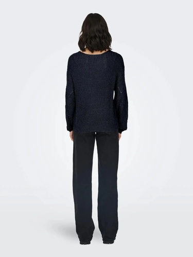 Фото ракурс 2 - Женский синий свитер Only артикул 15302387 TOTAL ECLIPSE FW2025