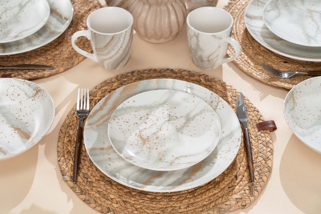 Фото ракурс 5 - Бежевий салатник Ardesto артикул AR0914S No color FW2025