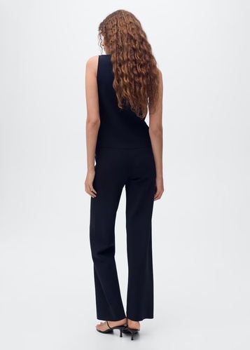 Фото ракурс 2 - Жіночі чорні брюки Mango артикул 17084116 99 1 season