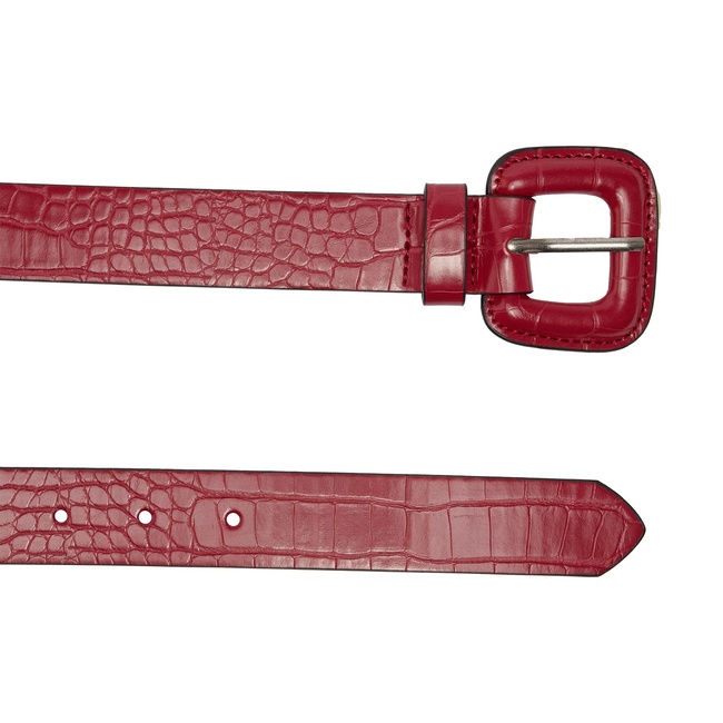 Женский бордовый ремень Parfois артикул 233250 _BU FW2025 Фото ракурс 4 - Женский бордовый ремень Parfois артикул 233250 _BU FW2025