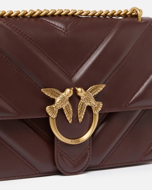 Фото ракурс 3 - Женская коричневая сумка Pinko артикул 104549-A26Z W36Q FW2025