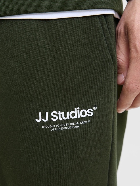 Фото ракурс 7 - Мужские зеленые штаны Jack & Jones артикул 12278943 Duffel Bag FW2025