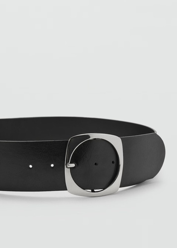 Фото ракурс 2 - Женский черный ремень Mango артикул 17051133 99 1 season