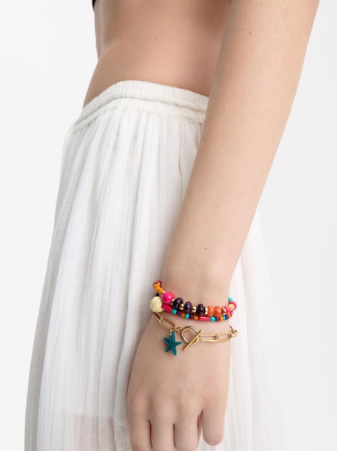 Женский разноцветный браслет Parfois артикул 232803 _BM SS2025 Фото ракурс 4 - Женский разноцветный браслет Parfois артикул 232803 _BM SS2025