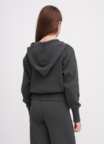 Фото ракурс 2 - Жіноча сіра олімпійка EQUILIBRI артикул W391 052 100 Grey FW2025