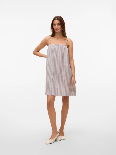 Фото ракурс 1 - Женское бежевое платье Vero Moda артикул 10325862 Moon Rock FW2025