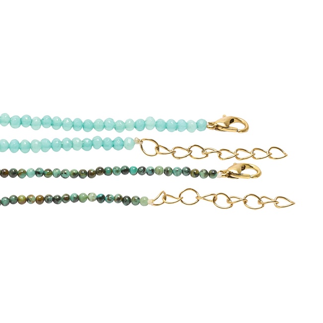 Фото ракурс 4 - Жіноче бірюзовe намисто Parfois артикул 238762 _TQ FW2025