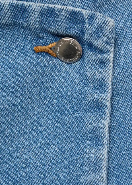 Фото ракурс 5 - Женские синие шорты Mango артикул 17061257 TM 1 season