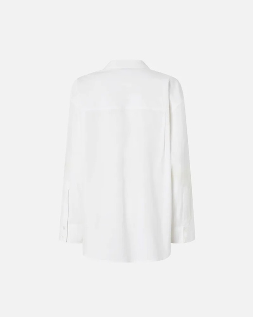 Жіноча біла сорочка Pinko артикул 104708-A2EU Z04 SS2025 Фото ракурс 5 - Жіноча біла сорочка Pinko артикул 104708-A2EU Z04 SS2025