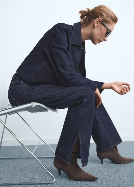 Фото ракурс 5 - Женские синие джинсы Mango артикул 17077787 TS 1 season