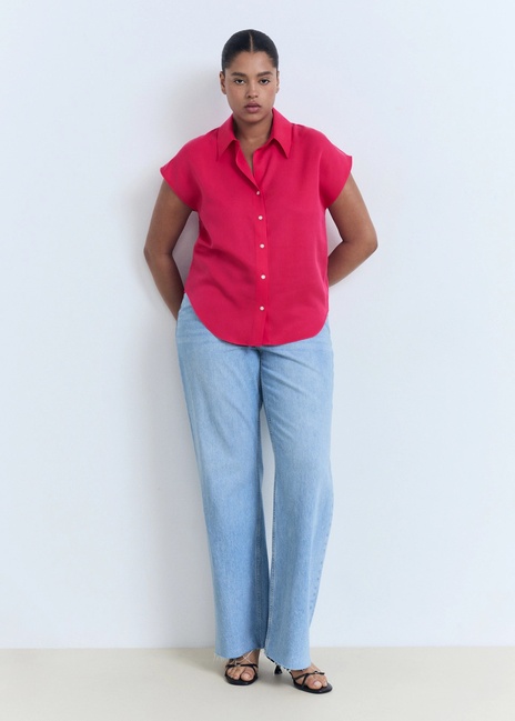 Жіноча червона сорочка Mango артикул 17071137 74 1 season Фото ракурс 6 - Жіноча червона сорочка Mango артикул 17071137 74 1 season