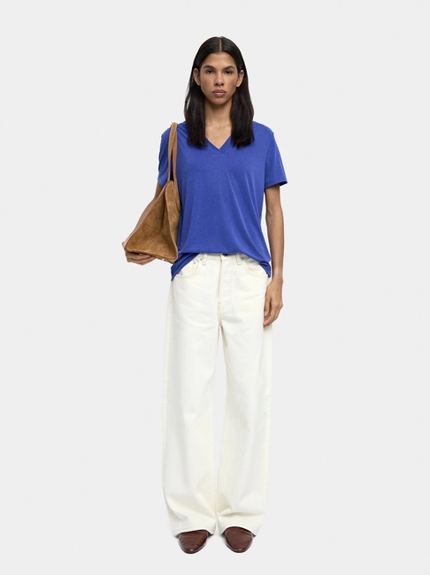 Жіноча синя блузка Parfois артикул 239970 _BL FW2025 Фото ракурс 3 - Жіноча синя блузка Parfois артикул 239970 _BL FW2025