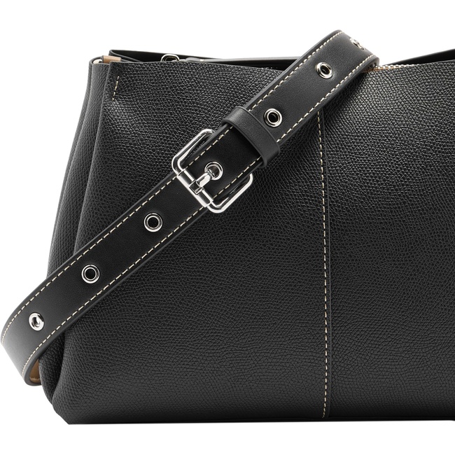 Фото ракурс 3 - Женская черная сумка Parfois артикул 232456 _BK FW2025