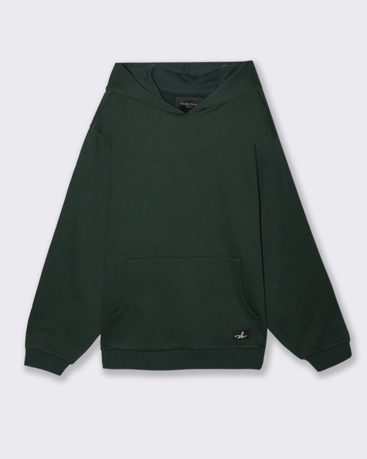 Фото ракурс 1 - Чоловіче зеленe худі Piazza Italia артикул 65358 Dark green FW2025