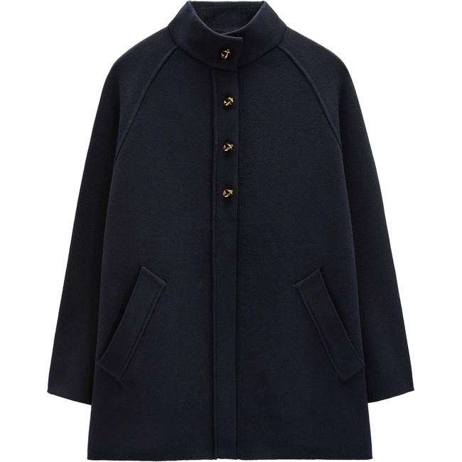 Жіноче синє пончо Parfois артикул 237350 _NV FW2025 Фото ракурс 4 - Жіноче синє пончо Parfois артикул 237350 _NV FW2025