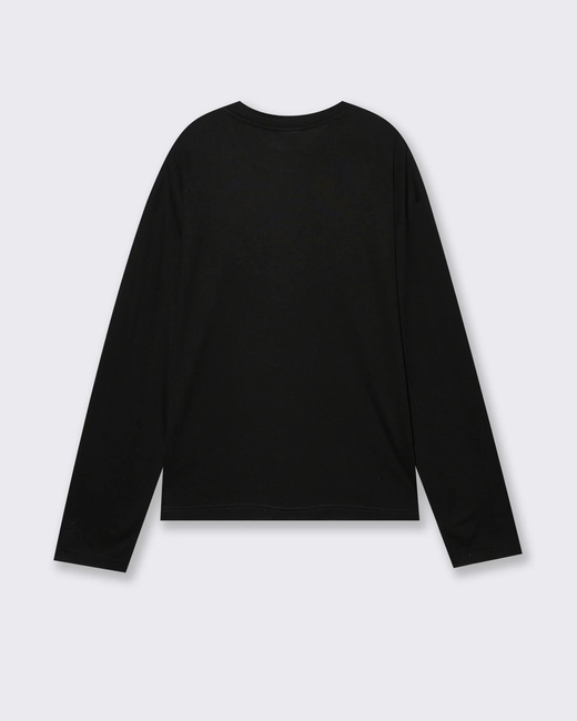 Чоловічий чорний лонгслів Piazza Italia артикул 65807 Black FW2025 Фото ракурс 2 - Чоловічий чорний лонгслів Piazza Italia артикул 65807 Black FW2025