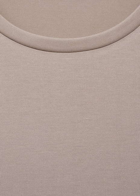 Фото ракурс 5 - Жіноча бежева футболка Mango артикул 87039217 06 8 season