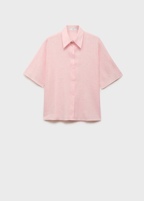 Жіноча рожева сорочка Mango артикул 17081133 82 1 season Фото ракурс 3 - Жіноча рожева сорочка Mango артикул 17081133 82 1 season