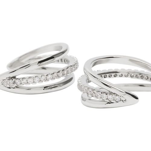 Фото ракурс 2 - Женские серебряные серьги Parfois артикул 235203 _SV FW2025