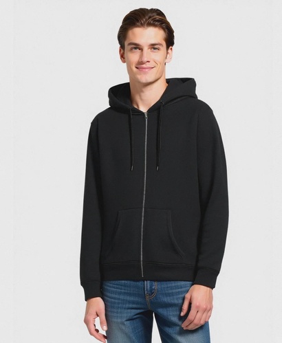 Фото ракурс 1 - Мужская черная олимпийка Piazza Italia артикул 63004 Black FW2025