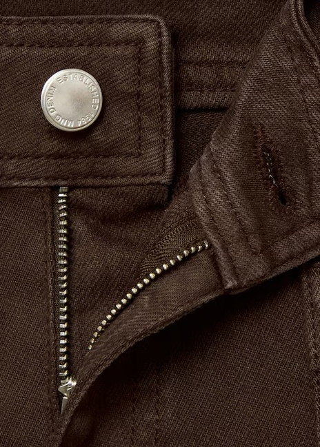 Фото ракурс 6 - Женские коричневые джинсы Mango артикул 17074112 32 1 season