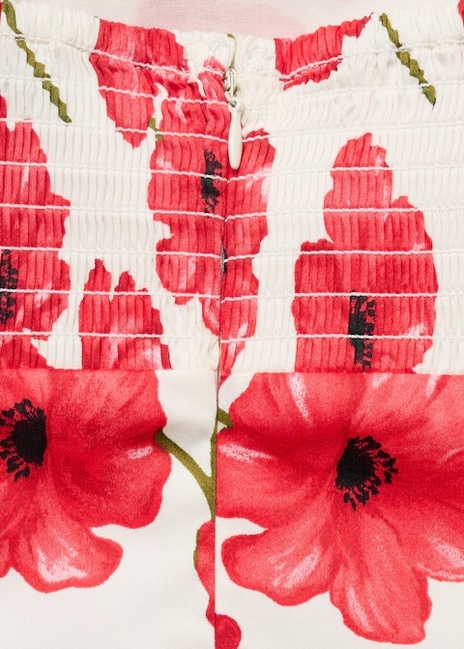 Фото ракурс 7 - Женское молочное платье Mango артикул 17032538 02 1 season