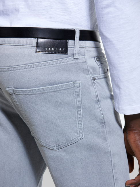 Мужские серые джинсы Benetton артикул 4RG4SE02A 888 24A Фото ракурс 3 - Мужские серые джинсы Benetton артикул 4RG4SE02A 888 24A