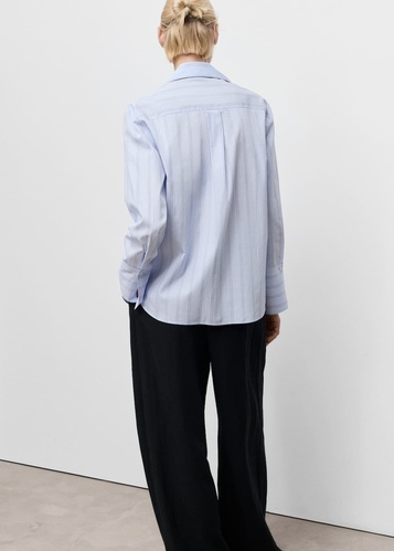 Фото ракурс 2 - Жіноча блакитна сорочка Mango артикул 17024081 50 1 season